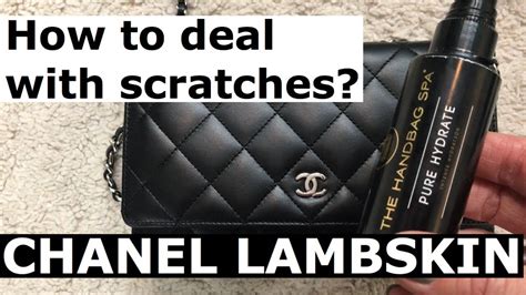 chanel lambskin scratch|lambskin purse scratches.